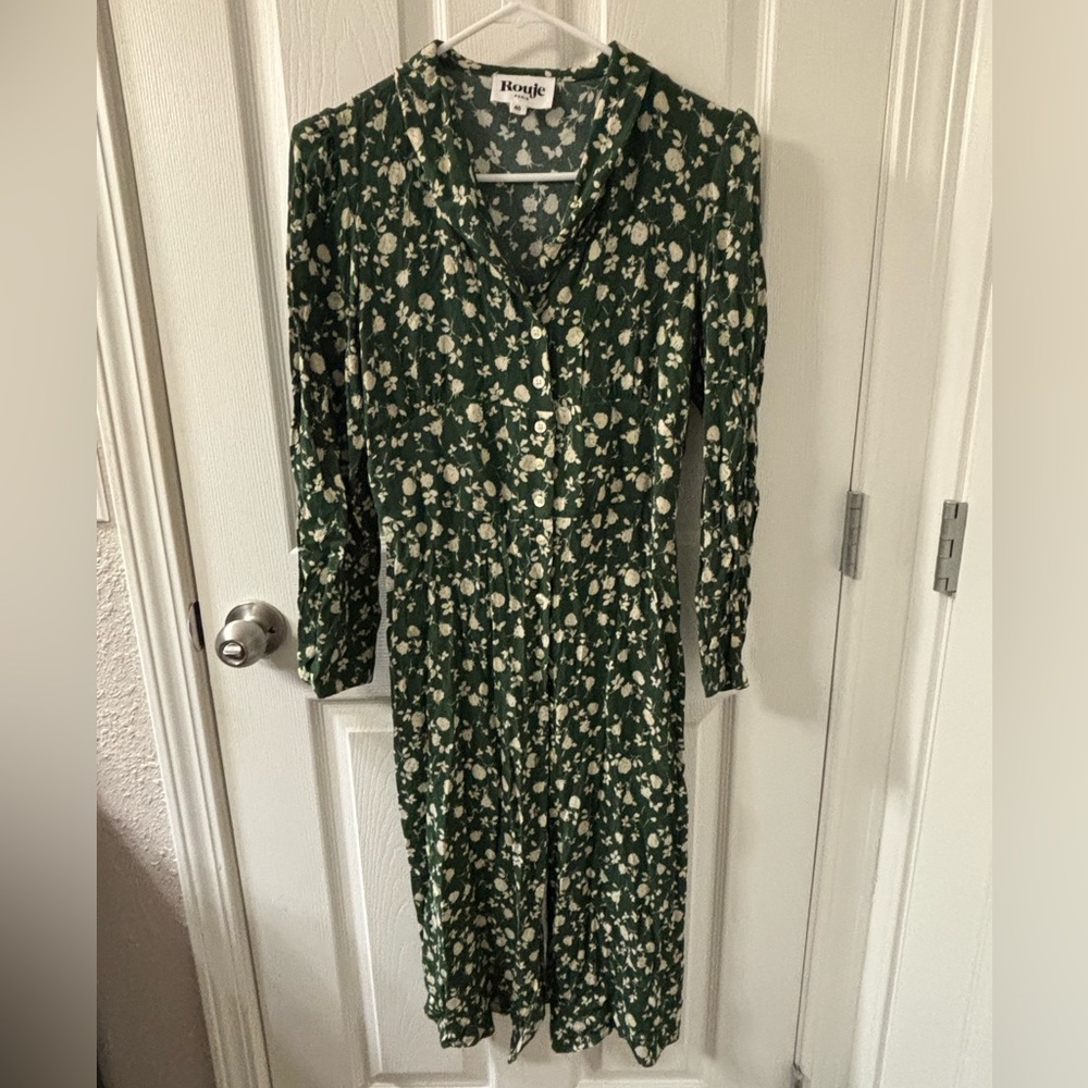 Rouje Floral Print Midi Length Dress